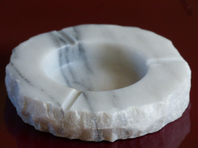 Ashtray vintage marble of Carrara