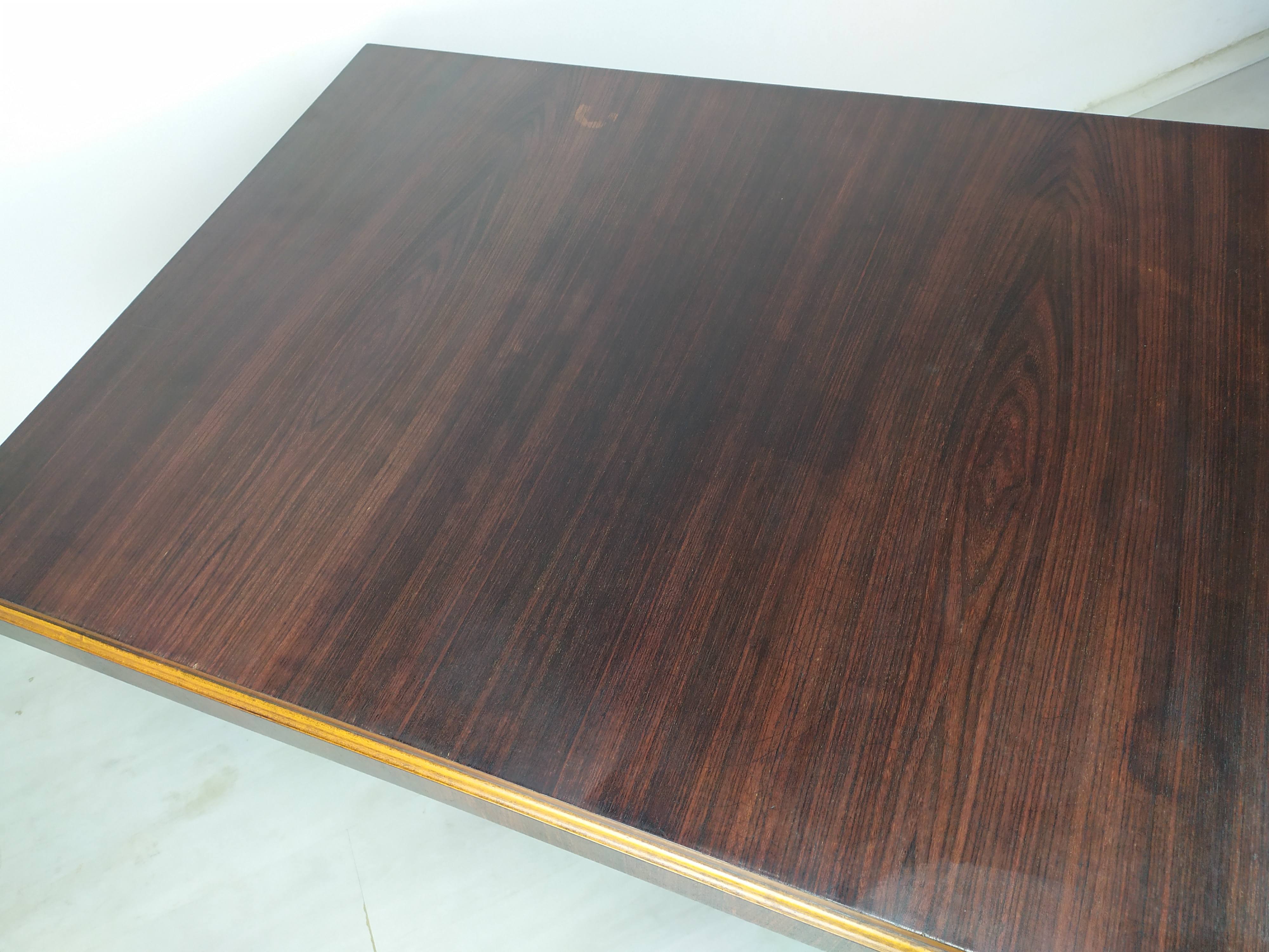 Table berceau art déco palissandre