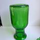 Green glass apothecary decanter made in belgium 70s