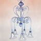 Five-Arm Murano Glass Chandelier With Scrollwork, 20th Century