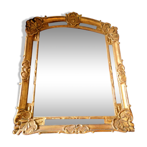 miroir bois sculpté