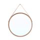 Round mirror with teak frame, 1960s