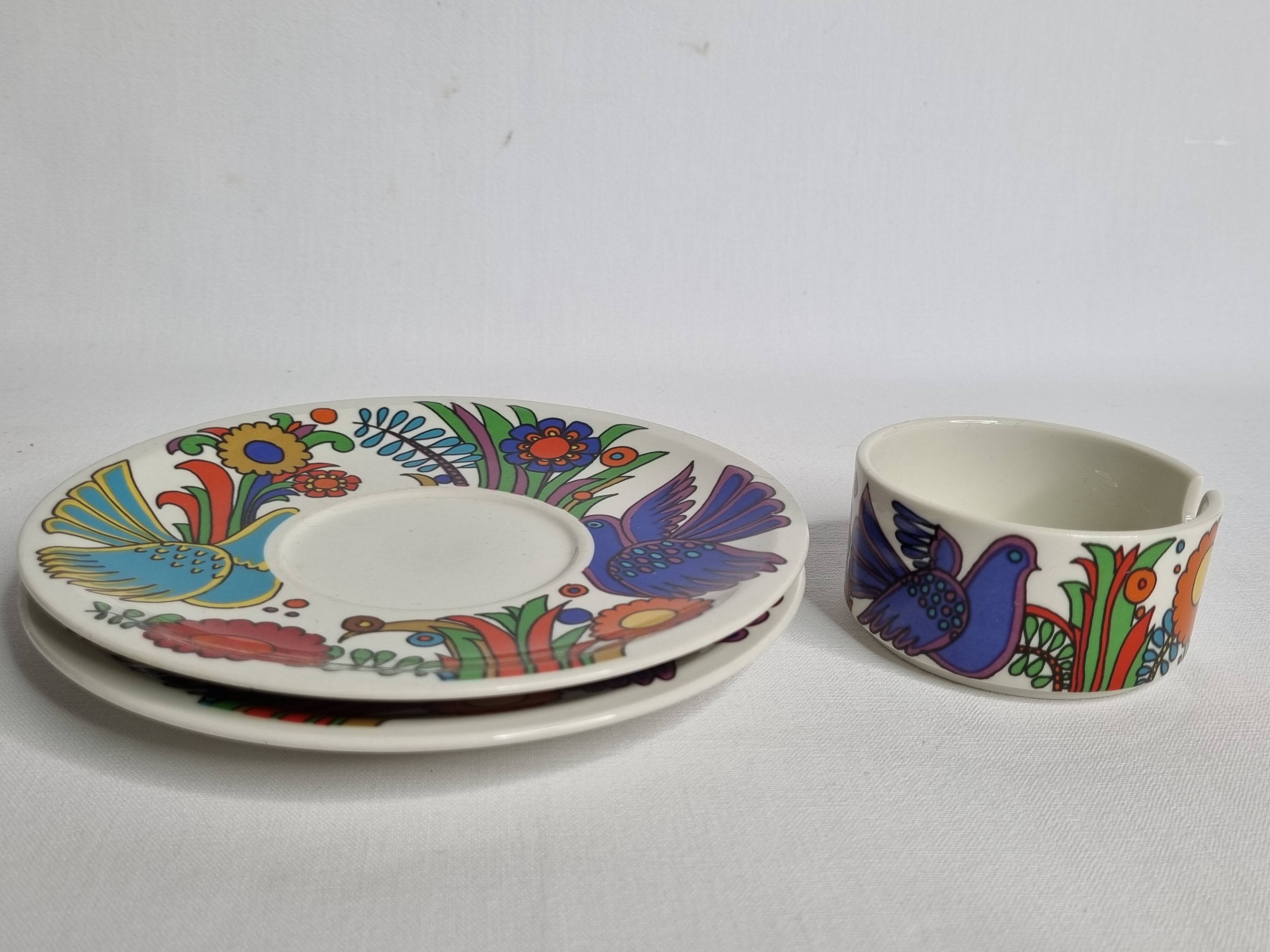 Villeroy and Boch "Acapulco" saucer and sugar bowl set