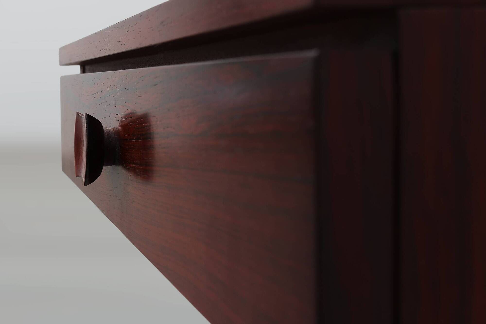 Pair of Mid-Century Modern Danish Wall-Mounted Nightstands in Walnut