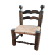 Chaise basse campagnarde