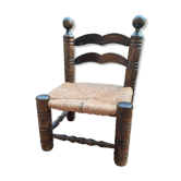 Chaise basse campagnarde
