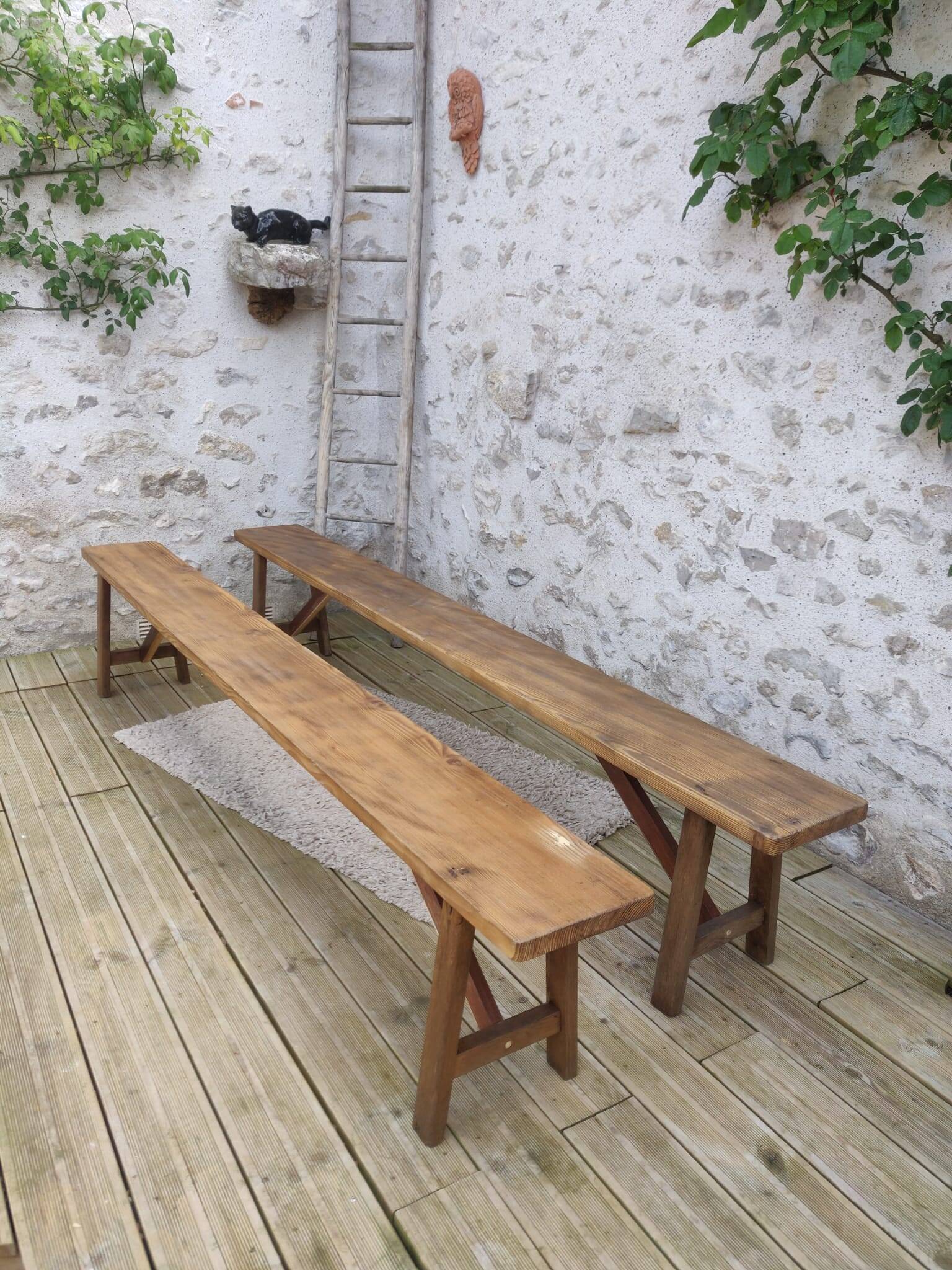 Pair of old benches