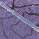 7x9 modern vintage purple  hemp area rug,
