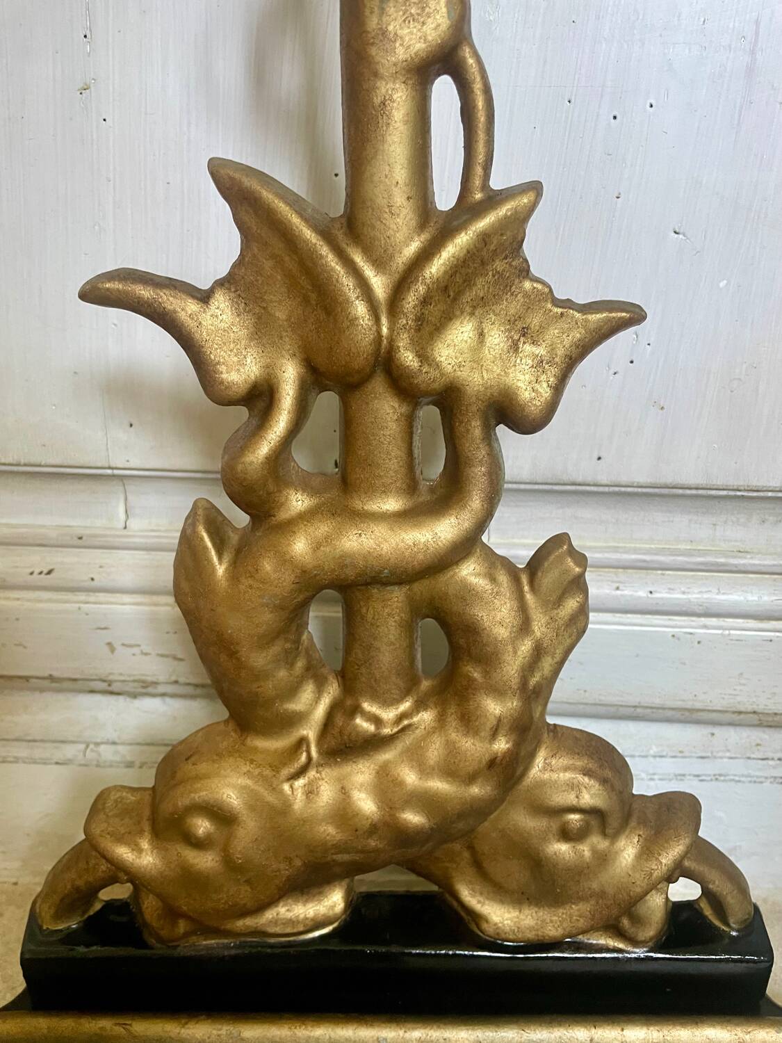 Art Nouveau cast iron umbrella stand