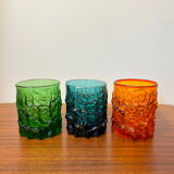 Set of 6 Geoffrey Baxter glasses from the 60s