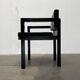 German armchair model D51 Fagus with Bauhaus pattern cushion by Walter Gropius for Tecta