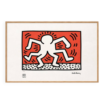 Keith Haring. Numbered colour silkscreen. 1990s.