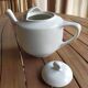White porcelain teapot