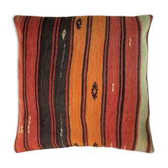 Housse de coussin turque KIlim vintage, 60x60 cm