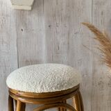 Pair of rattan stools
