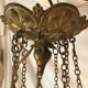 Brass chandelier 9 fires