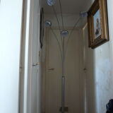Floor lamp 5 branches inox base marble