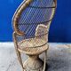 Armchair Emmanuelle size child wicker vintage rattan / Height: 80 cm