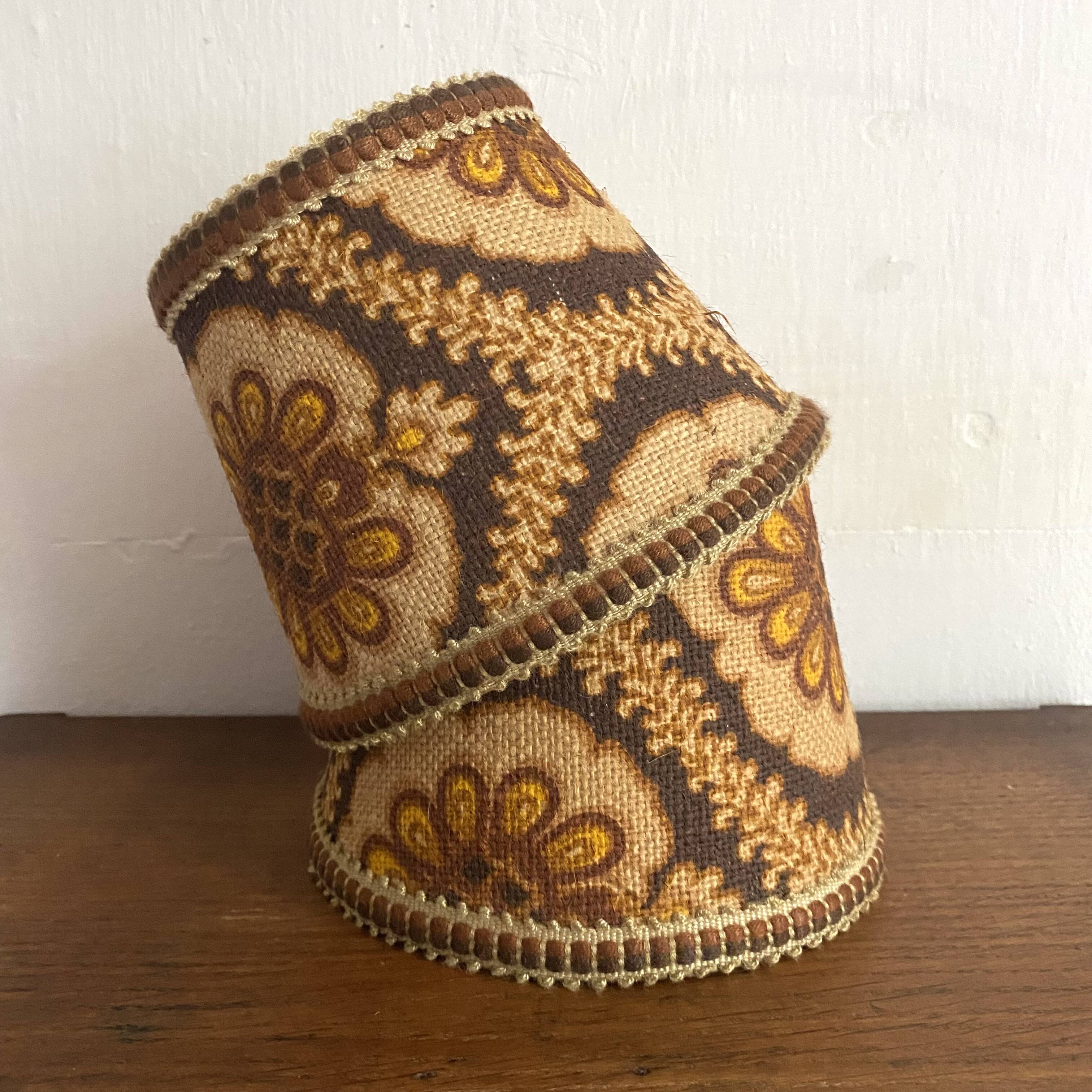 Vintage clip-on lampshades for bedside lamps