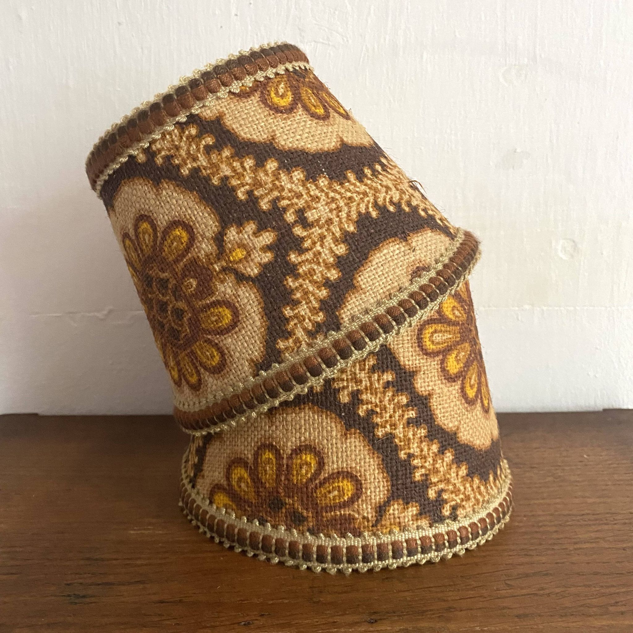 Vintage clip-on lampshades for bedside lamps