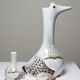 Vintage 1980s duo carafe and miniature bottle Haviland Castel after Sandoz for Chabot.