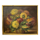 Georgina cross tableau bouquet de fleurs huile sur panneau