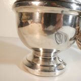 Louis XVI style silver-plated teapot and milk jug