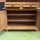 Sideboard 4 doors of the eighteenth in raw oak