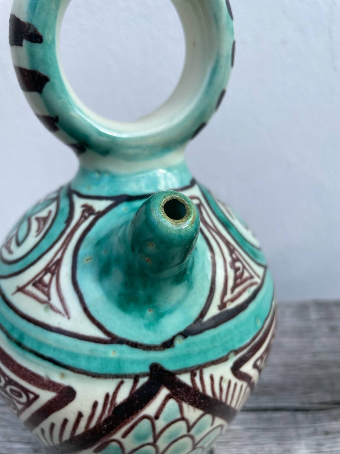 Antique Punter ceramic jar