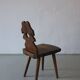 Alpine carved pine dining table set | 1950s