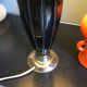 Vintage gold and black ceramic lamp