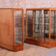 Art Deco Display Cabinets in Maple, Glass, and Mirror, Czech, 1930s, Set of 2