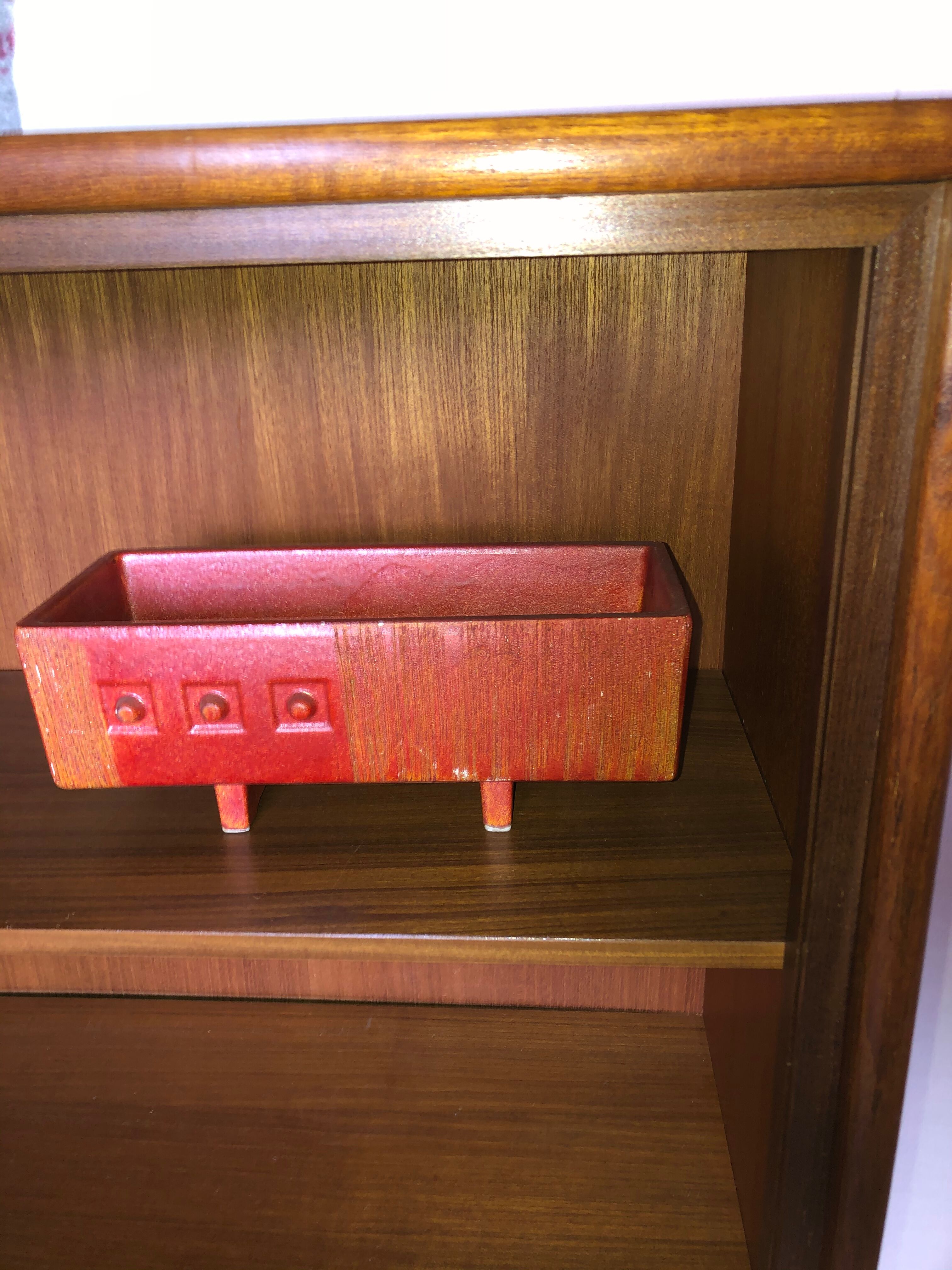 Scandinavian ceramics 1960 red