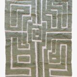 Green Berber Rug - 289 x 203 cm