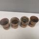 Four small vases, By famous Tue Poulsen Denmark 1960-70s.