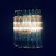 Hollywood Regency Style Glass & Brass Wall Lamp from Massive, Italy, 1980s