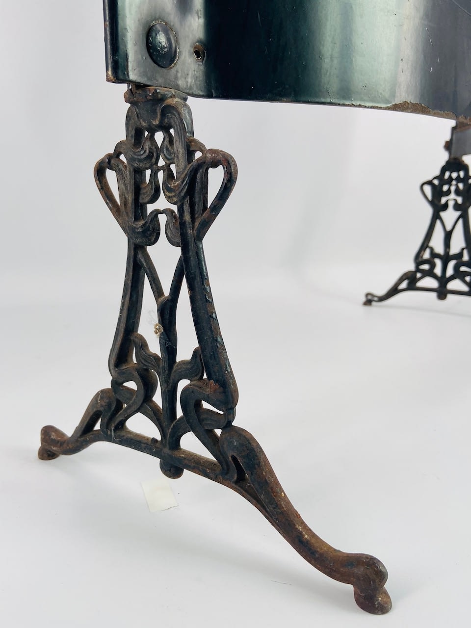 Firescreen or screen painted metal viennese secession around 1900