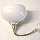 Brass and opaline gooseneck wall lamp – early twentieth century