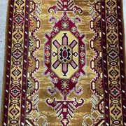 Vintage pure wool carpet 244x83