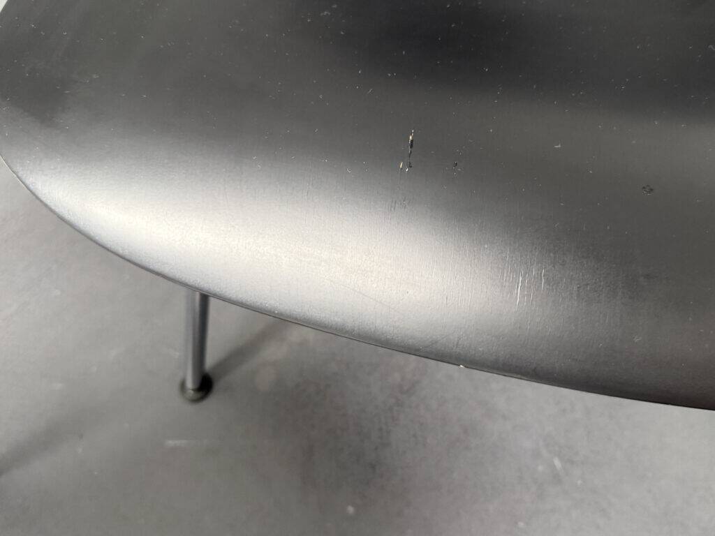 Set of 4 LCM chairs made of chrome-plated metal with black plywood by Charles & Ray Eames for Herman Miller, Germany, 1960s