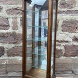 Vintage wooden wall display cabinet
