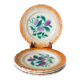 Set of 4 Sarreguemines earthenware plates, early 20th century