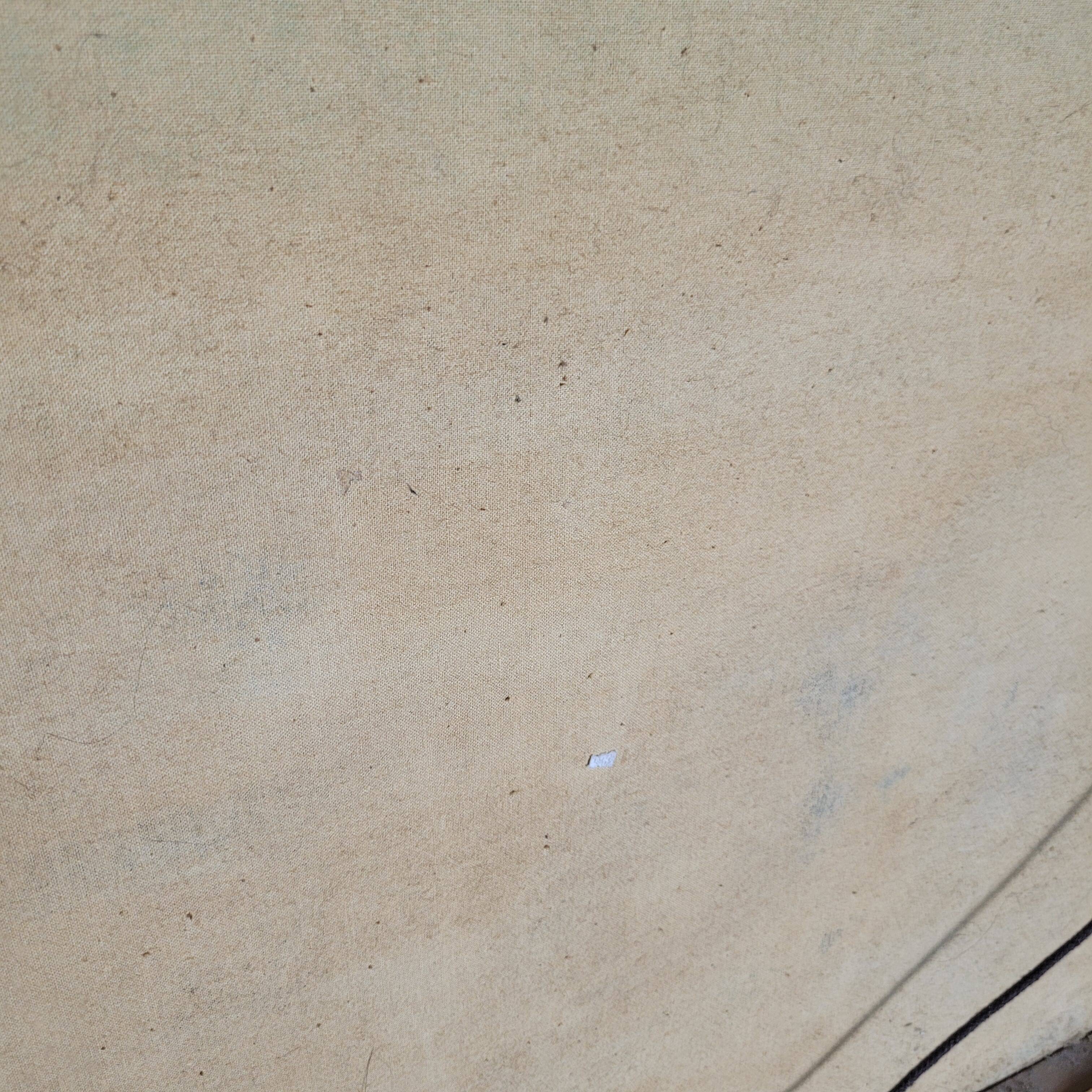 Oil painting on canvas in the style of Corto Maltes 20th century