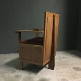 Rare Dutch  3 leg lounge chair 1920's