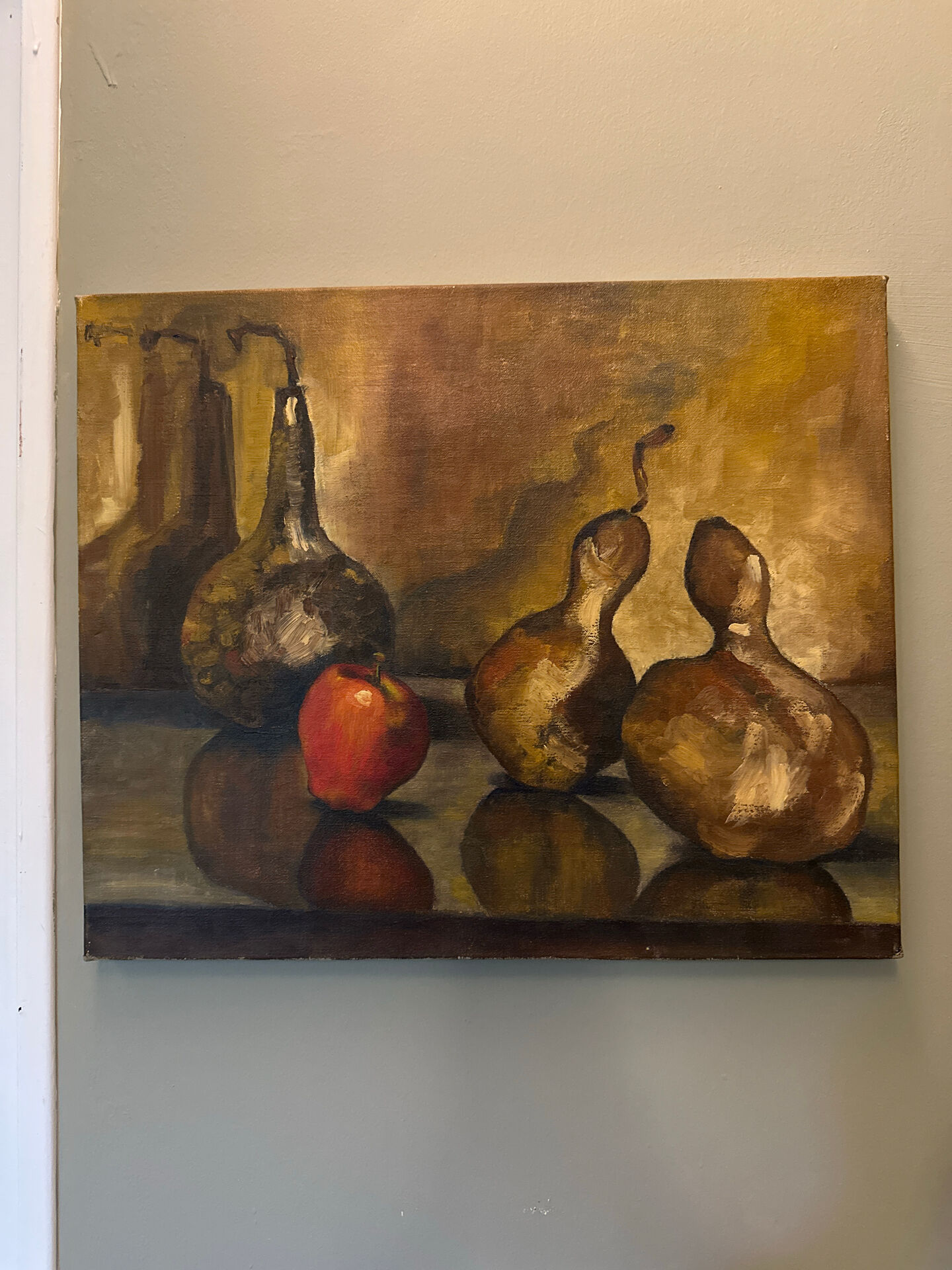 Huile sur toile nature morte