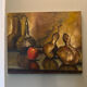 Huile sur toile nature morte
