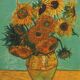 Vincent VAN GOGH: The Sunflowers, signed lithograph