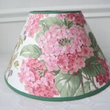 Vintage English fabric lampshade Hydrangeas