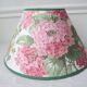 Abat-jour tissu vintage anglais Hortensias