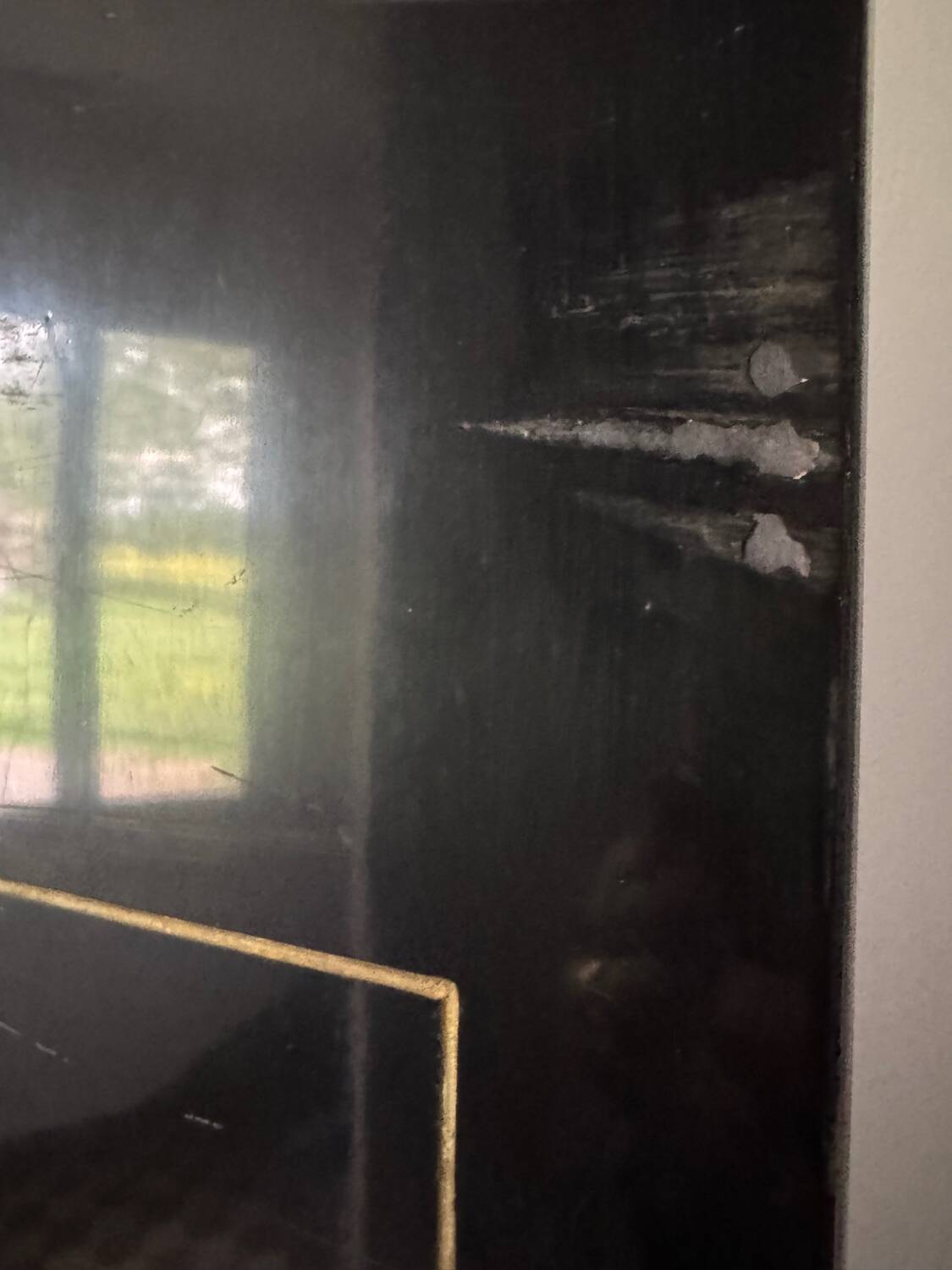 Antique Chinese lacquer screen